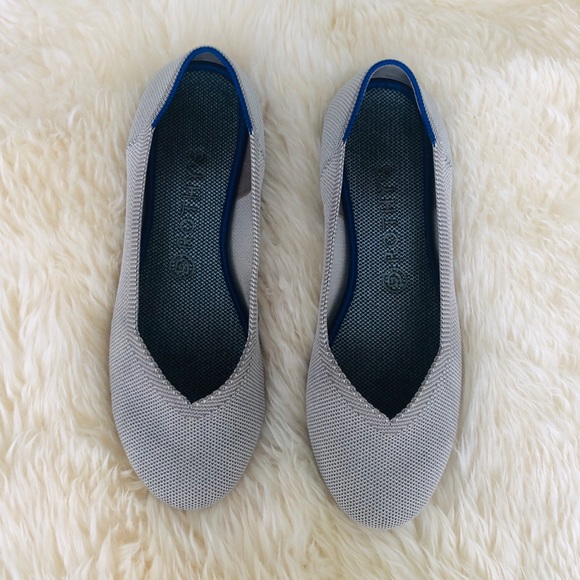 Rothy’s Round Toe Flats in Flax - Picture 1 of 7